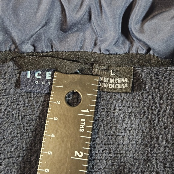 Iceburg Fleece Quarter Zip Men's Size Large Blue - Picture 5 of 7